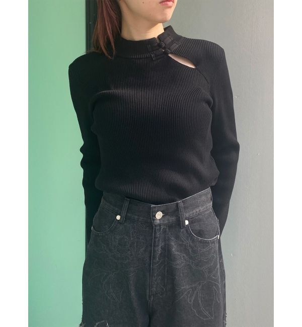 MURUA「チャイナリブニット」|ニット・セーター|