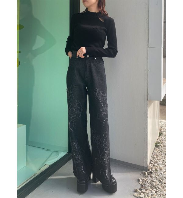 MURUA「チャイナリブニット」|ニット・セーター|