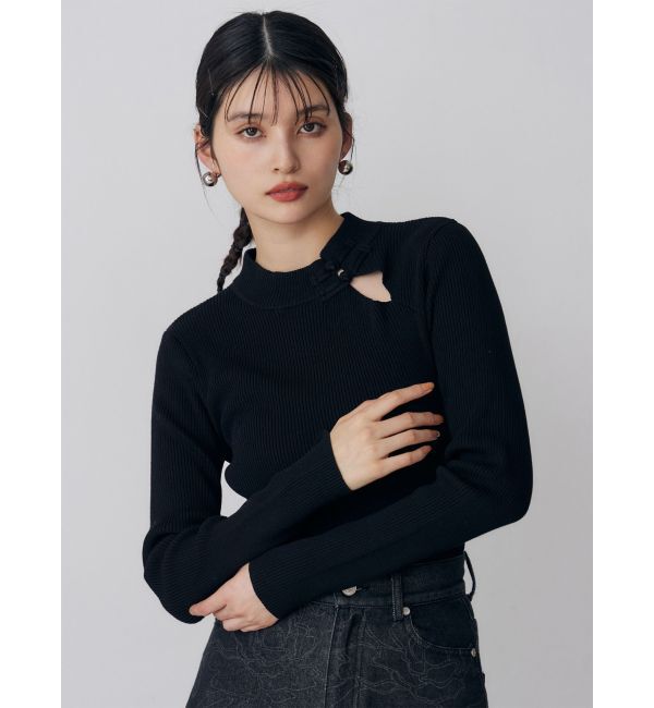 MURUA「チャイナリブニット」|ニット・セーター|