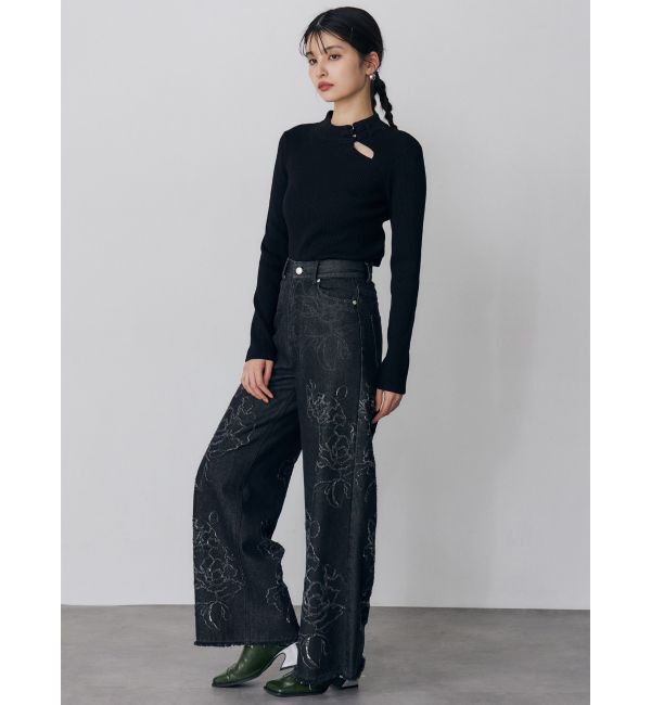 MURUA「チャイナリブニット」|ニット・セーター|