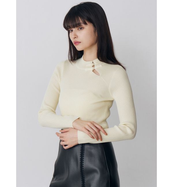 MURUA「チャイナリブニット」|ニット・セーター|