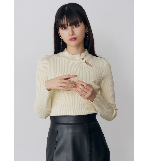 MURUA「チャイナリブニット」|ニット・セーター|