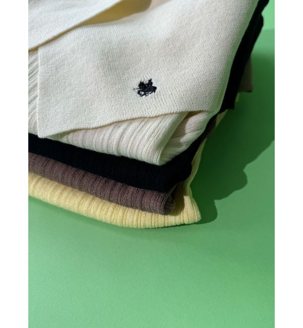 LAGUNAMOON「【POLO BCSコラボ】アシメカラーネックリブニットプルオーバー」|ニット・セーター|