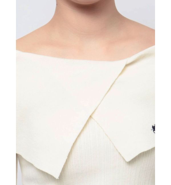 LAGUNAMOON「【POLO BCSコラボ】アシメカラーネックリブニットプルオーバー」|ニット・セーター|