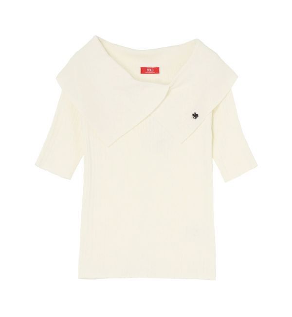 LAGUNAMOON「【POLO BCSコラボ】アシメカラーネックリブニットプルオーバー」|ニット・セーター|