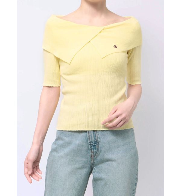 LAGUNAMOON「【POLO BCSコラボ】アシメカラーネックリブニットプルオーバー」|ニット・セーター|