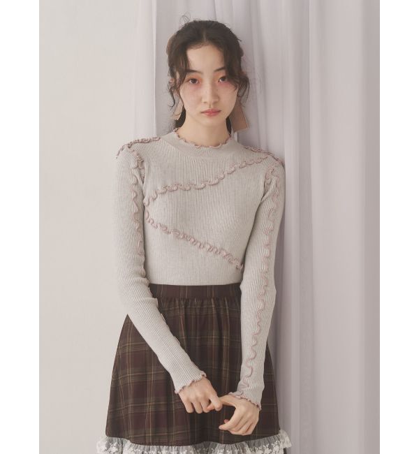 merry jenny「メロウリブニットtops」|ニット・セーター|