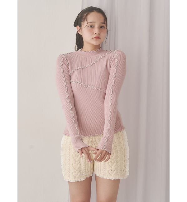 merry jenny「メロウリブニットtops」|ニット・セーター|