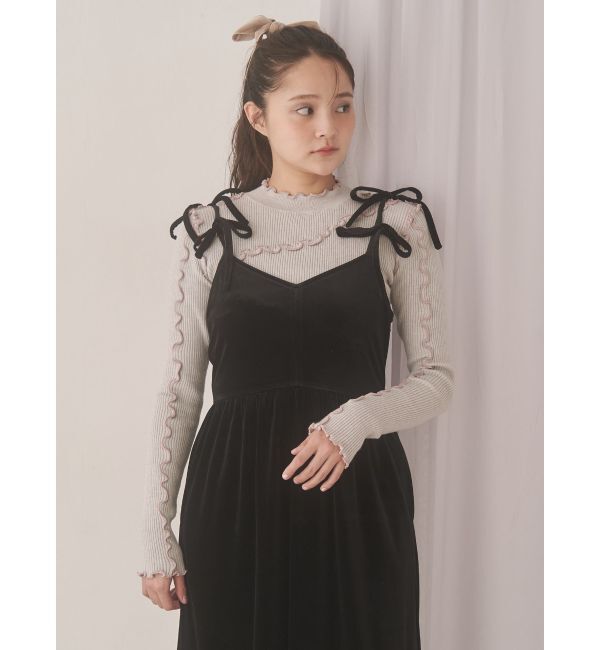 merry jenny「メロウリブニットtops」|ニット・セーター|