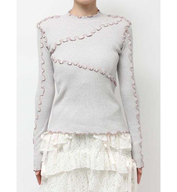 merry jenny「メロウリブニットtops」|ニット・セーター|