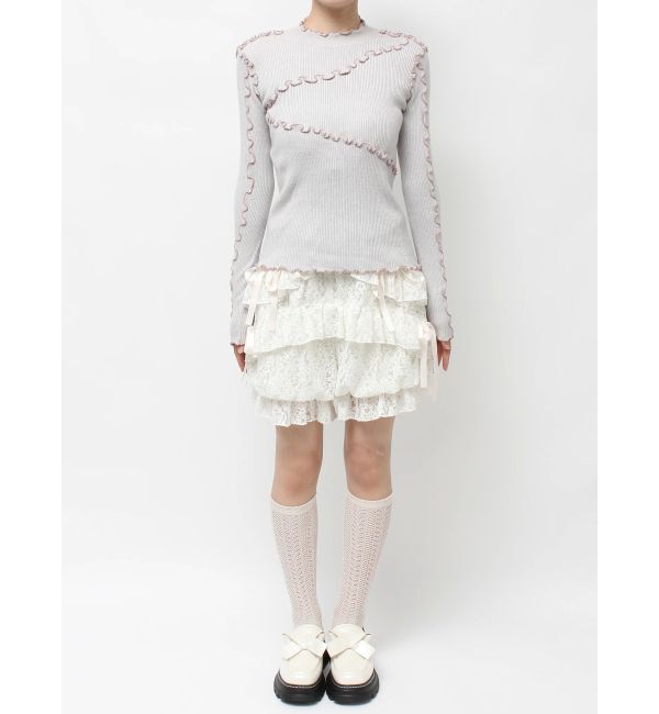 merry jenny「メロウリブニットtops」|ニット・セーター|