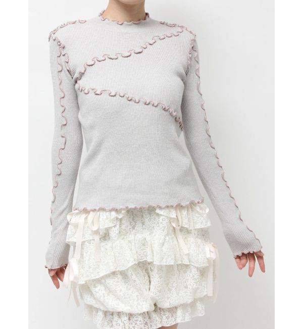 merry jenny「メロウリブニットtops」|ニット・セーター|