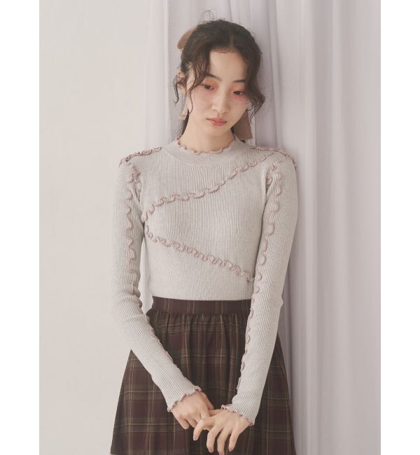 merry jenny「メロウリブニットtops」|ニット・セーター|