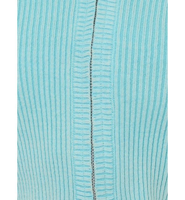 GYDA「ハーフスリーブブリーチWファスナーリブニットトップス」|ニット・セーター|