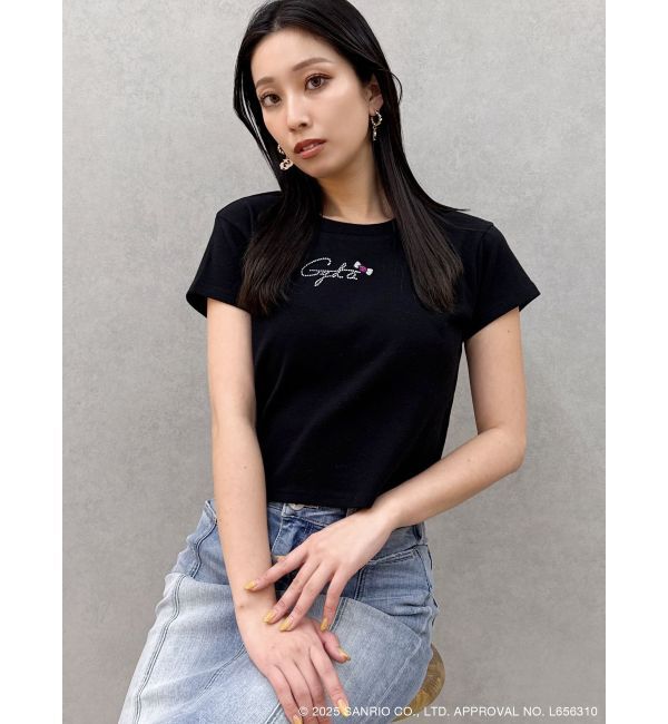 GYDA「【メロクロコラボ】メロクロ&times;Gyda bijou Tシャツ」|Tシャツ・カットソー|ブラック