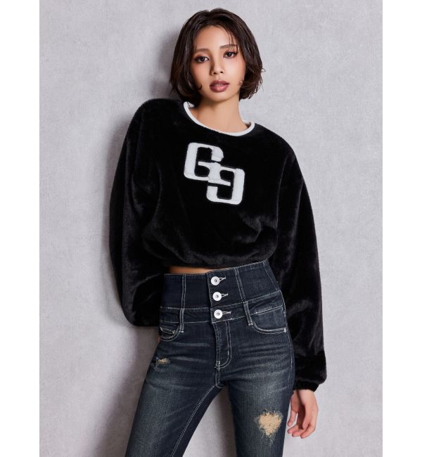 GYDA「GG ECO FURショートトップス」|Tシャツ・カットソー|