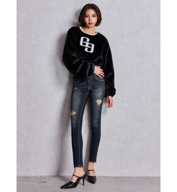 GYDA「GG ECO FURショートトップス」|Tシャツ・カットソー|