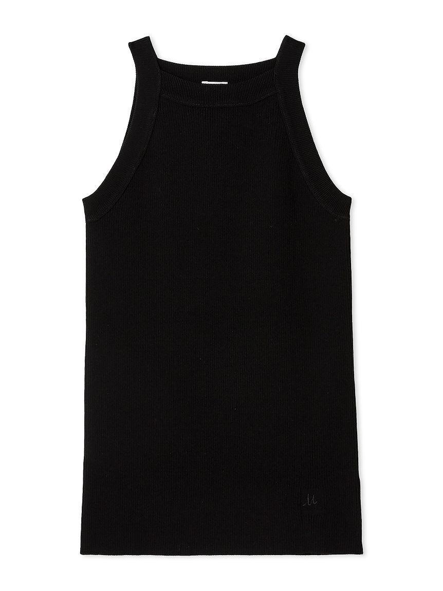 Mila Owen「アメリカンスリーブリブニットトップス」|ニット・セーター|BLK