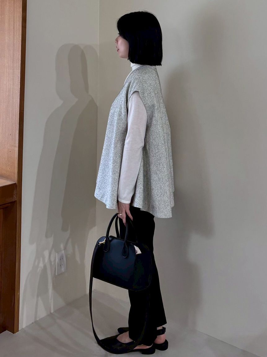 Mila Owen「【セットアイテム】フレアベストタートルニットパンツSET UP」|チノ|