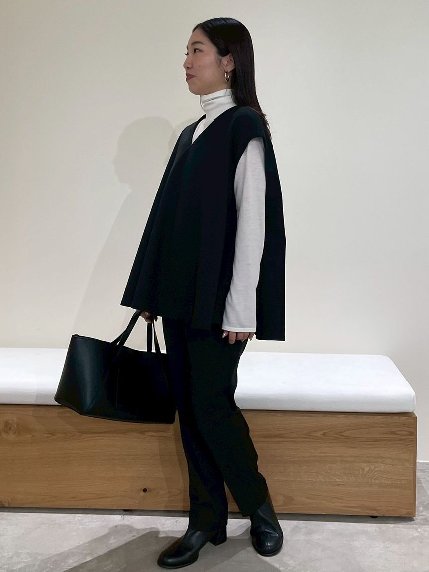 Mila Owen「【セットアイテム】フレアベストタートルニットパンツSET UP」|チノ|