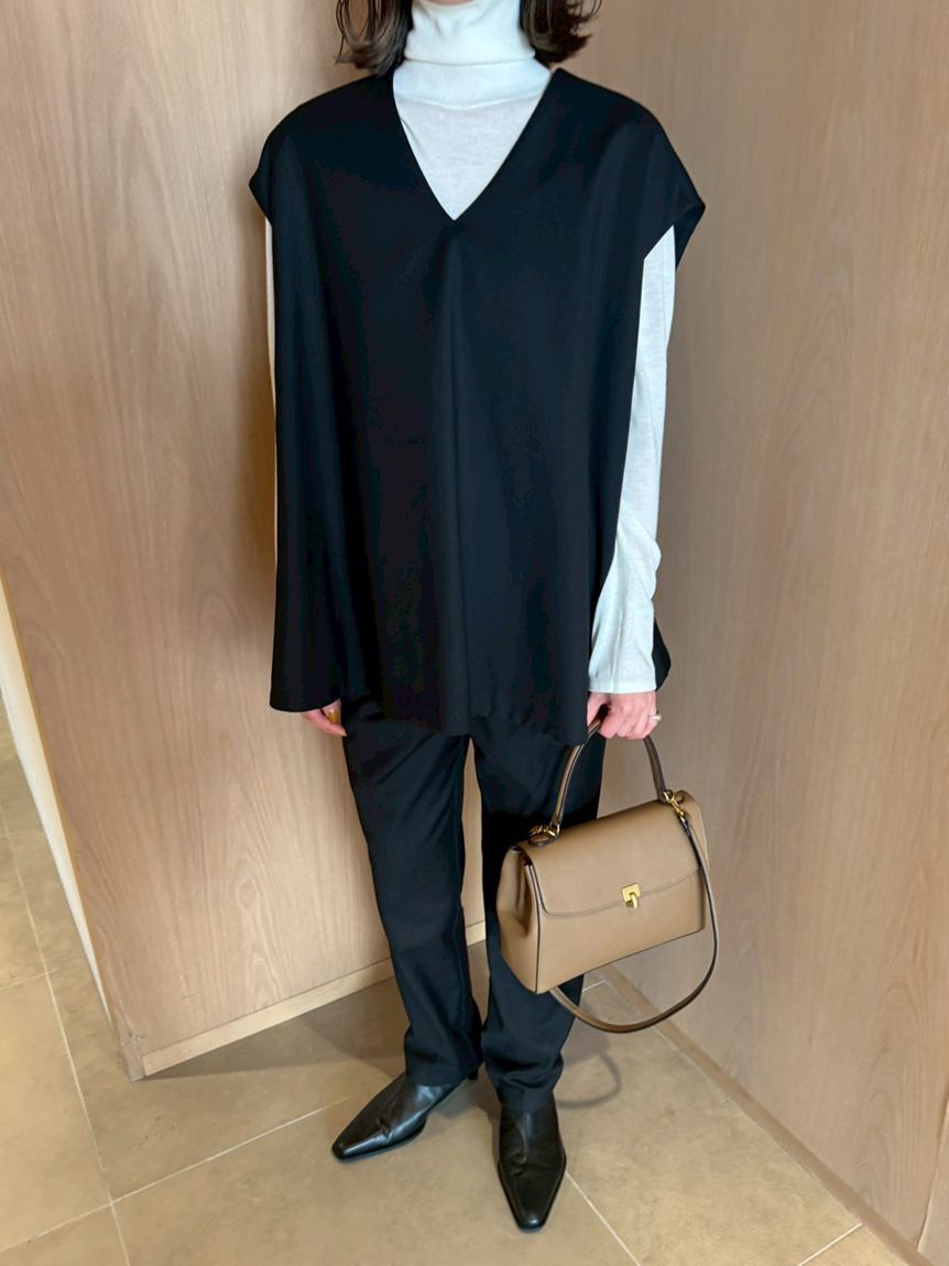 Mila Owen「【セットアイテム】フレアベストタートルニットパンツSET UP」|チノ|