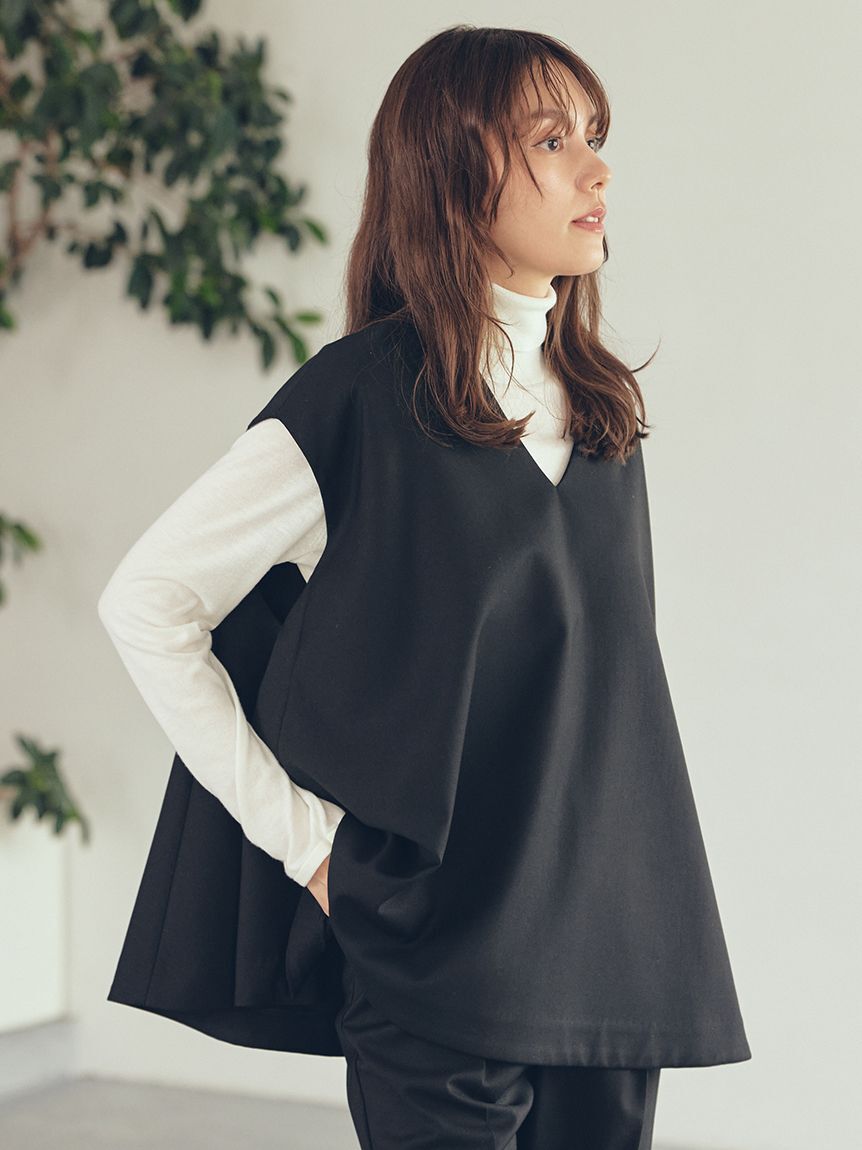 Mila Owen「【セットアイテム】フレアベストタートルニットパンツSET UP」|チノ|