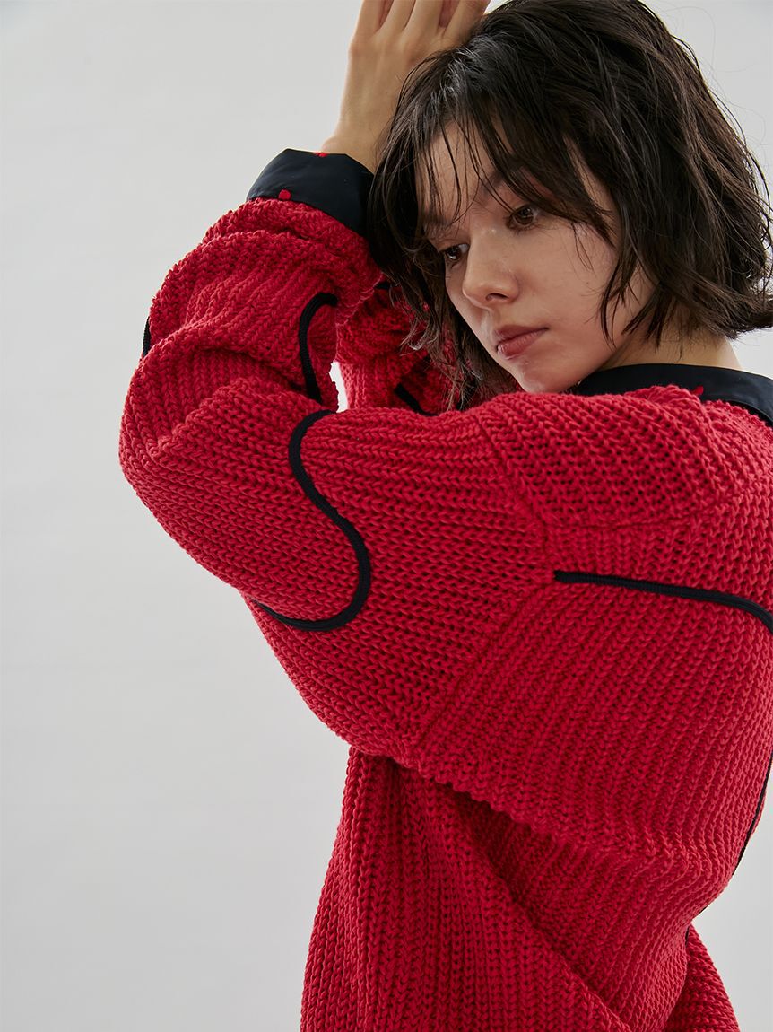 emmi atelier「【HEART】 ハート刺繍ベーシックシャツ」|シャツ・ブラウス|