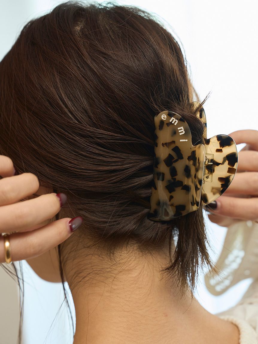 emmi atelier「【HEART】ニュアンスハートヘアクリップ」|ヘアバンド|