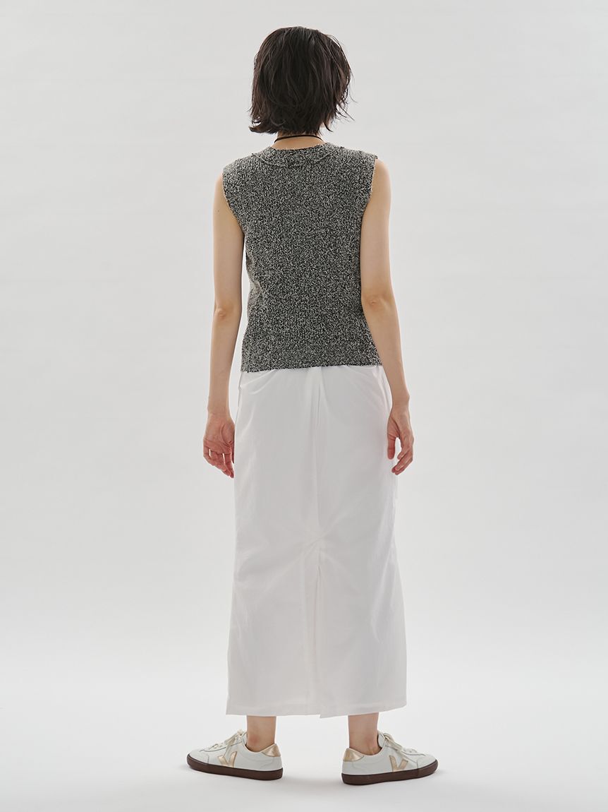 emmi atelier「ツノヤーンリブニットベスト」|ニット・セーター|