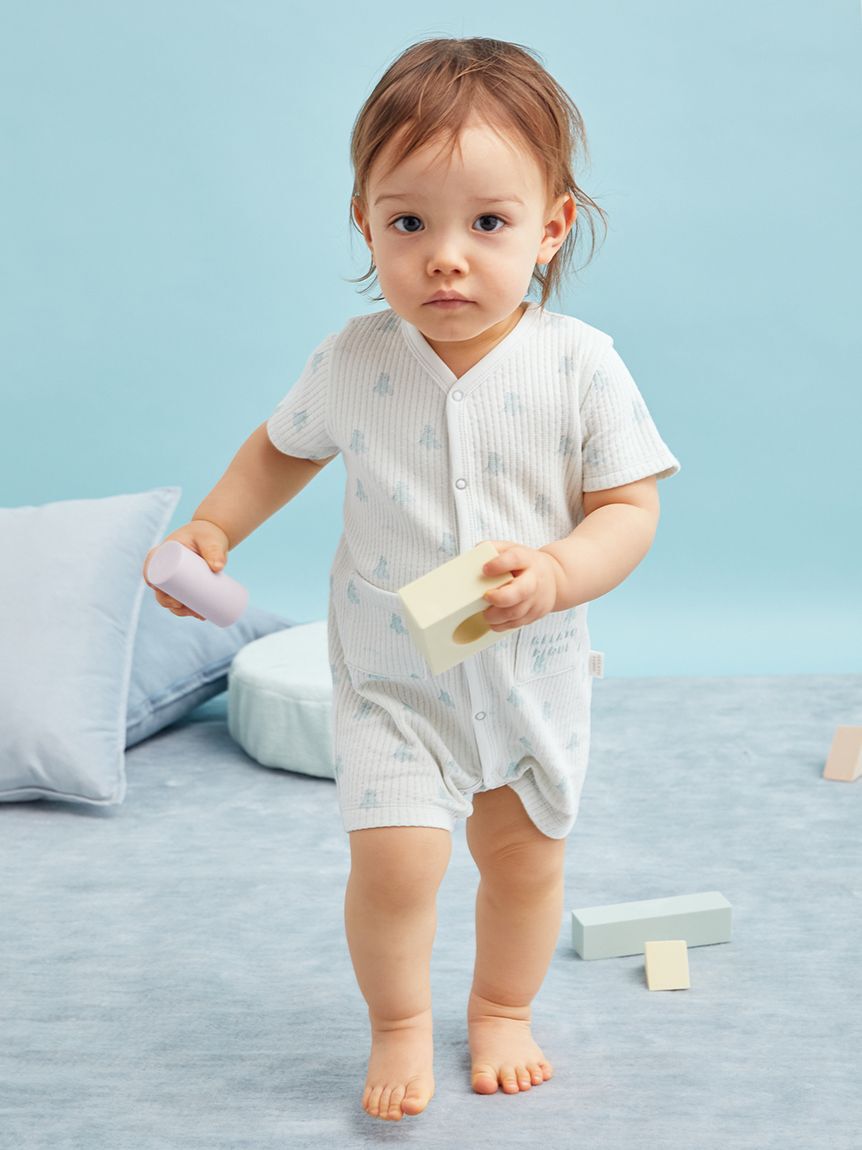 GELATO PIQUE KIDS & BABY「【BABY】ぬいぐるみ柄ロンパース」|ロンパース|