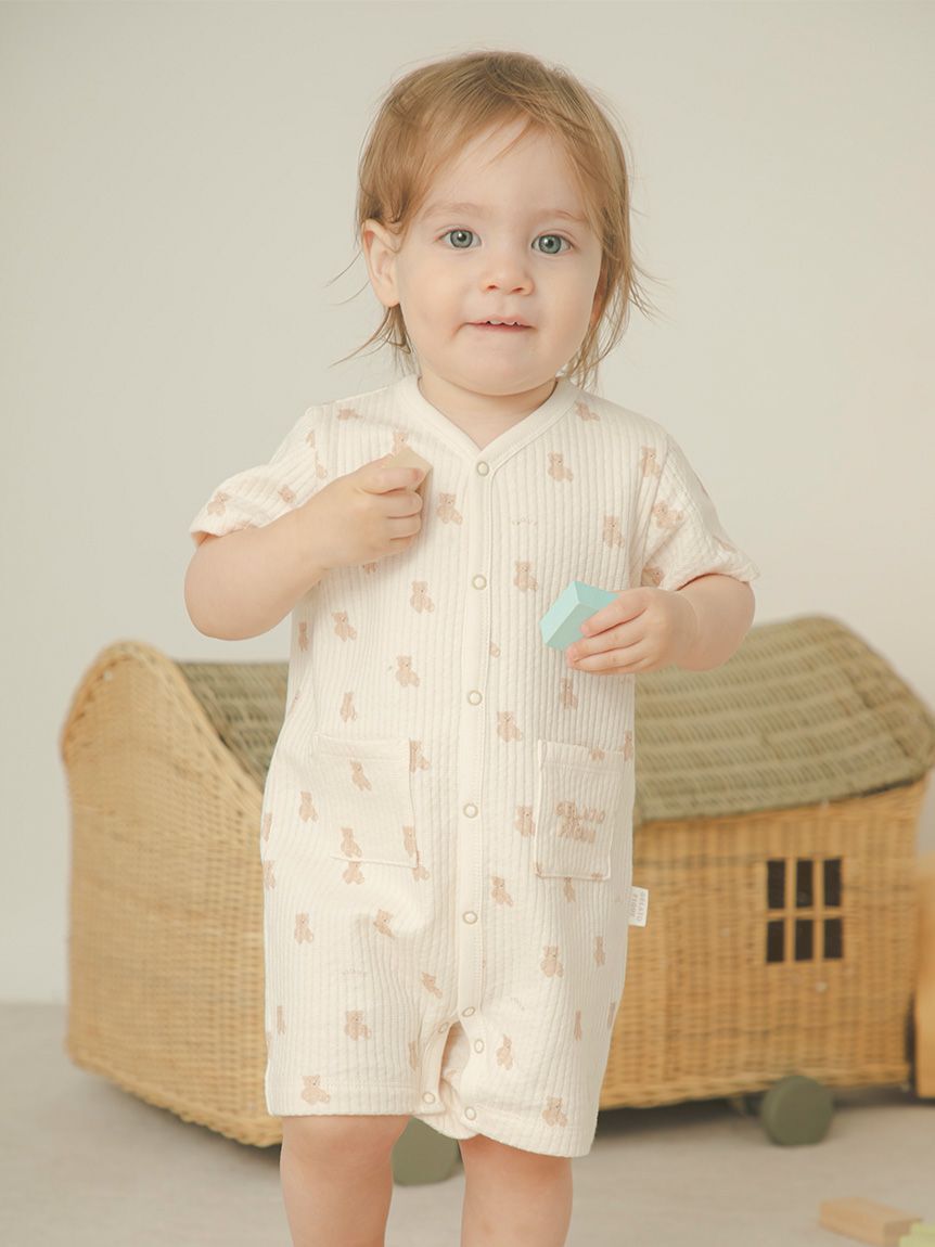 GELATO PIQUE KIDS & BABY「【BABY】ぬいぐるみ柄ロンパース」|ロンパース|