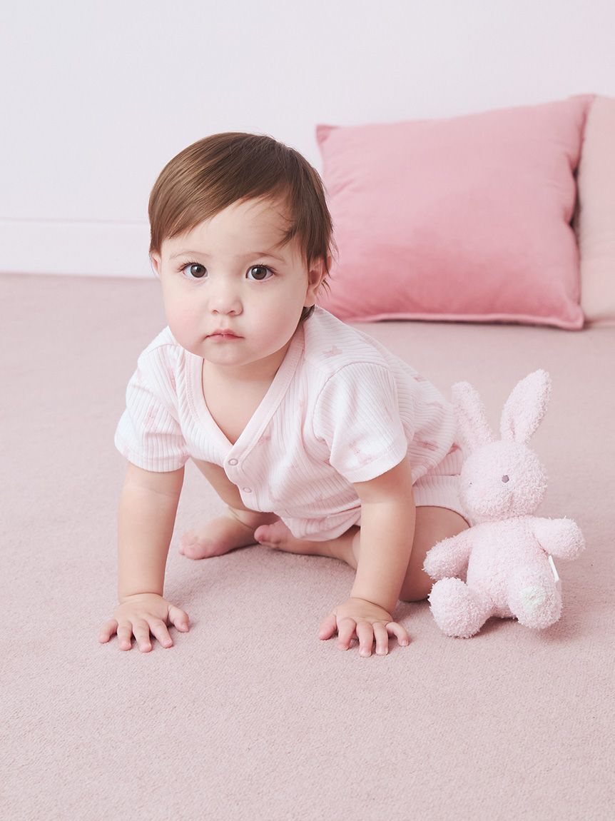 GELATO PIQUE KIDS & BABY「【BABY】ぬいぐるみ柄ロンパース」|ロンパース|