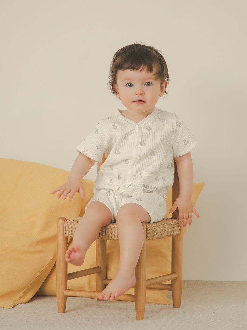 GELATO PIQUE KIDS & BABY「【BABY】ぬいぐるみ柄ロンパース」|ロンパース|