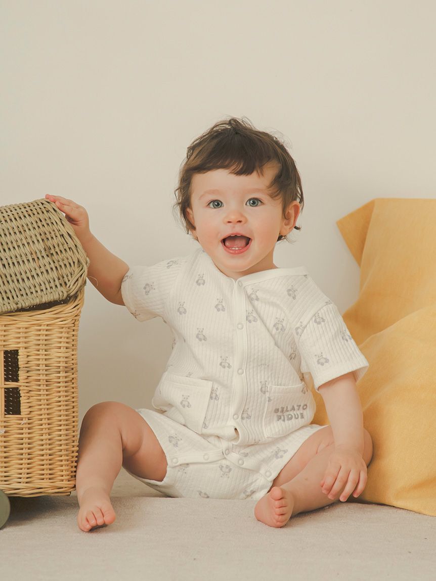 GELATO PIQUE KIDS & BABY「【BABY】ぬいぐるみ柄ロンパース」|ロンパース|