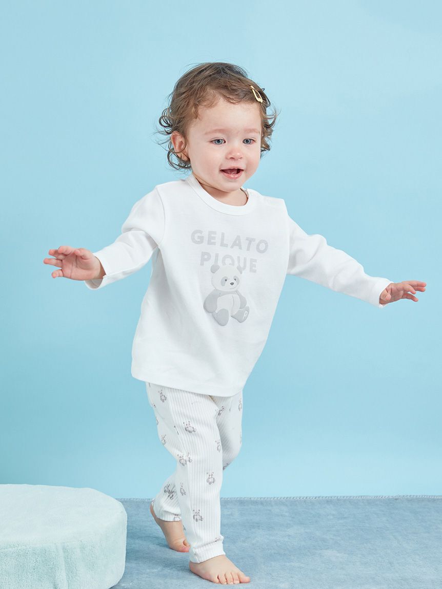 GELATO PIQUE KIDS & BABY「【BABY】ぬいぐるみワンポイントロンT」|その他ベビーウェア|