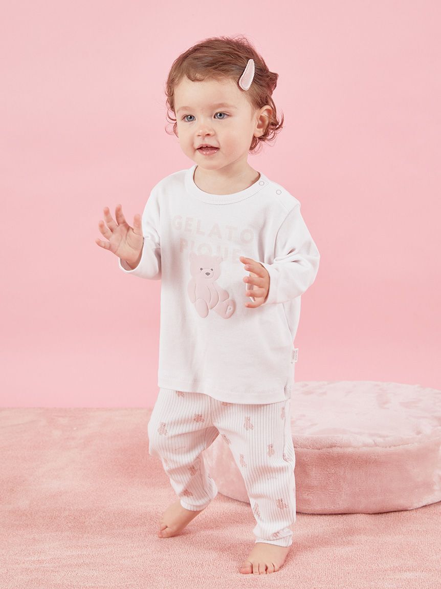 GELATO PIQUE KIDS & BABY「【BABY】ぬいぐるみワンポイントロンT」|その他ベビーウェア|