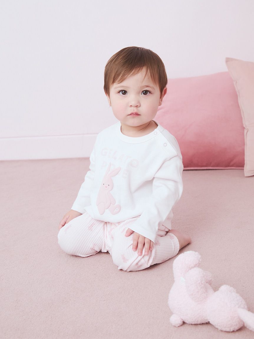 GELATO PIQUE KIDS & BABY「【BABY】ぬいぐるみワンポイントロンT」|その他ベビーウェア|