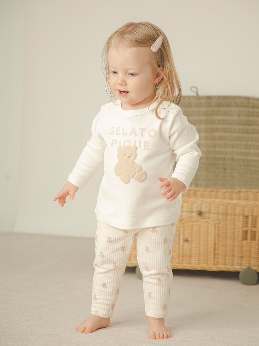 GELATO PIQUE KIDS & BABY「【BABY】ぬいぐるみワンポイントロンT」|その他ベビーウェア|
