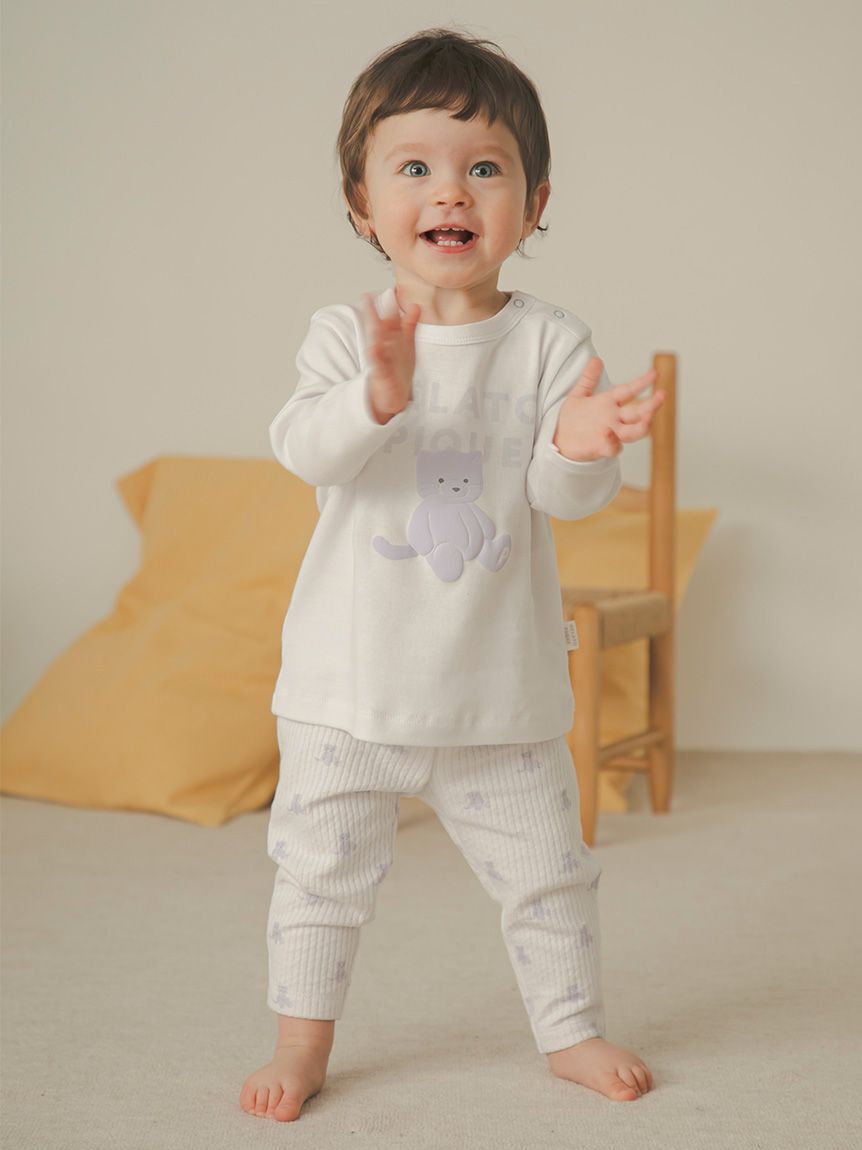GELATO PIQUE KIDS & BABY「【BABY】ぬいぐるみワンポイントロンT」|その他ベビーウェア|