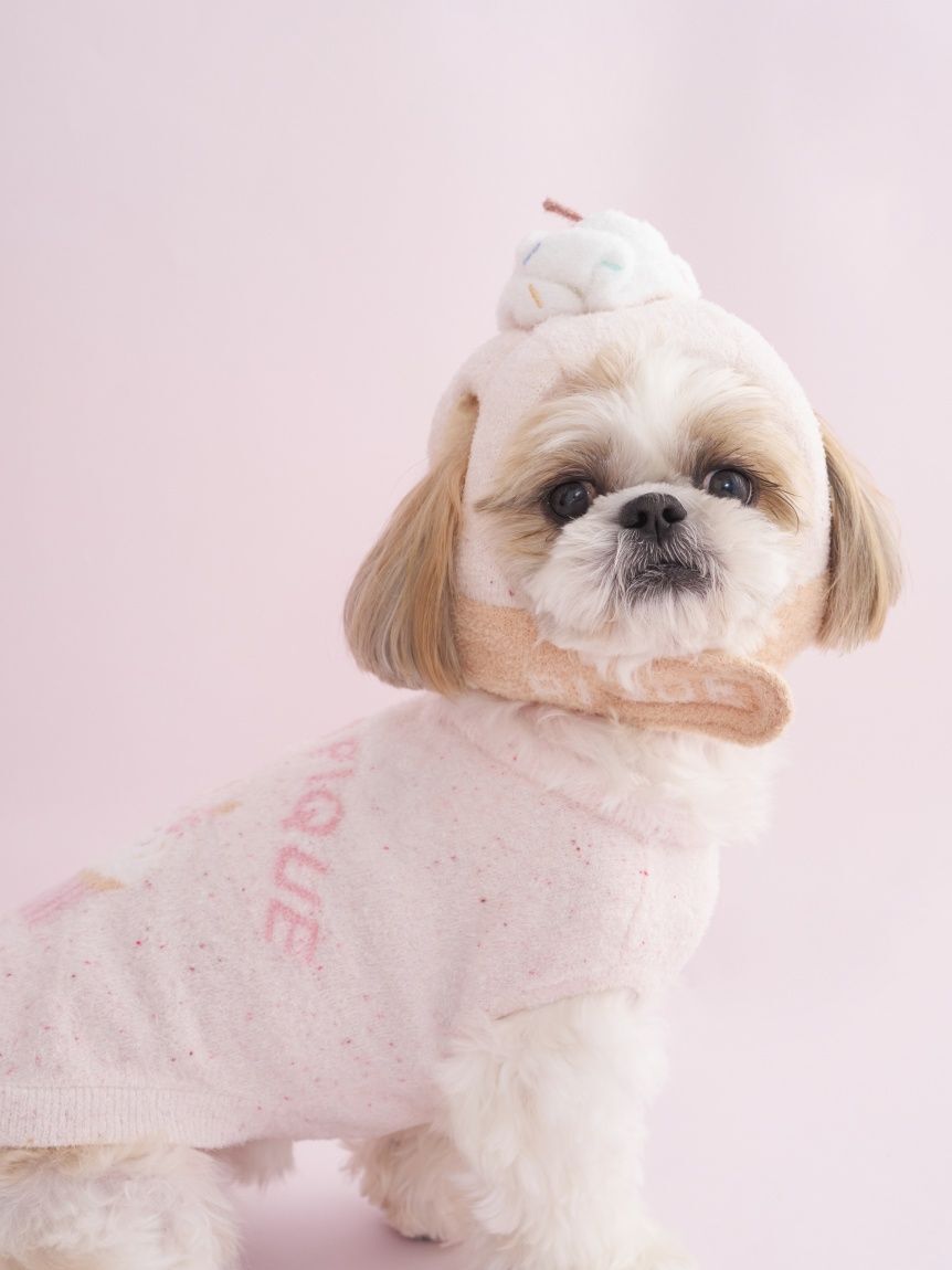  GELATO PIQUE CAT&DOG「【CAT&DOG】【Birthday】スムーズィーカップケーキジャガードプルオーバー」|その他|