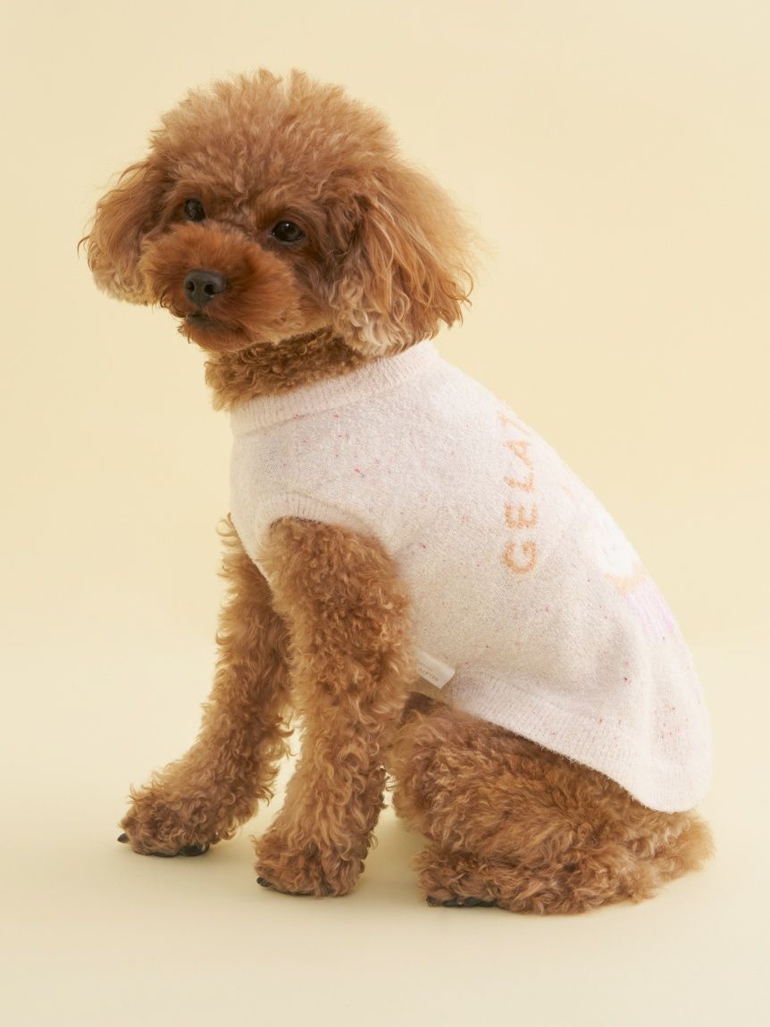  GELATO PIQUE CAT&DOG「【CAT&DOG】【Birthday】スムーズィーカップケーキジャガードプルオーバー」|その他|