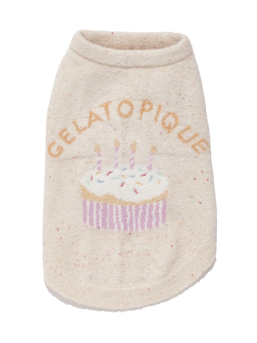  GELATO PIQUE CAT&DOG「【CAT&DOG】【Birthday】スムーズィーカップケーキジャガードプルオーバー」|その他|