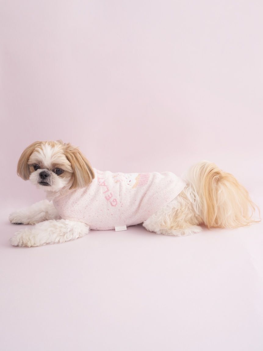  GELATO PIQUE CAT&DOG「【CAT&DOG】【Birthday】スムーズィーカップケーキジャガードプルオーバー」|その他|