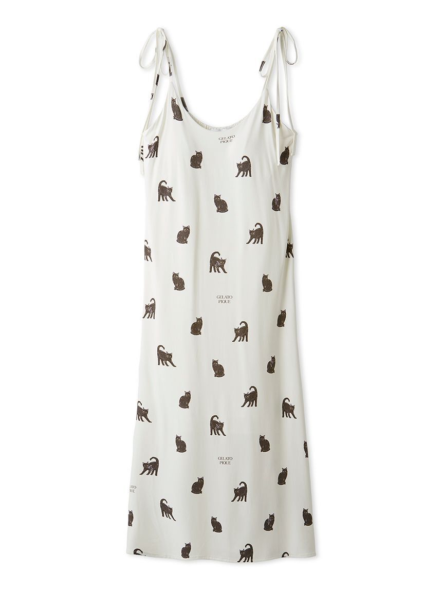 gelato pique「CAT総柄キャミワンピース」|ルームウェア|OWHT