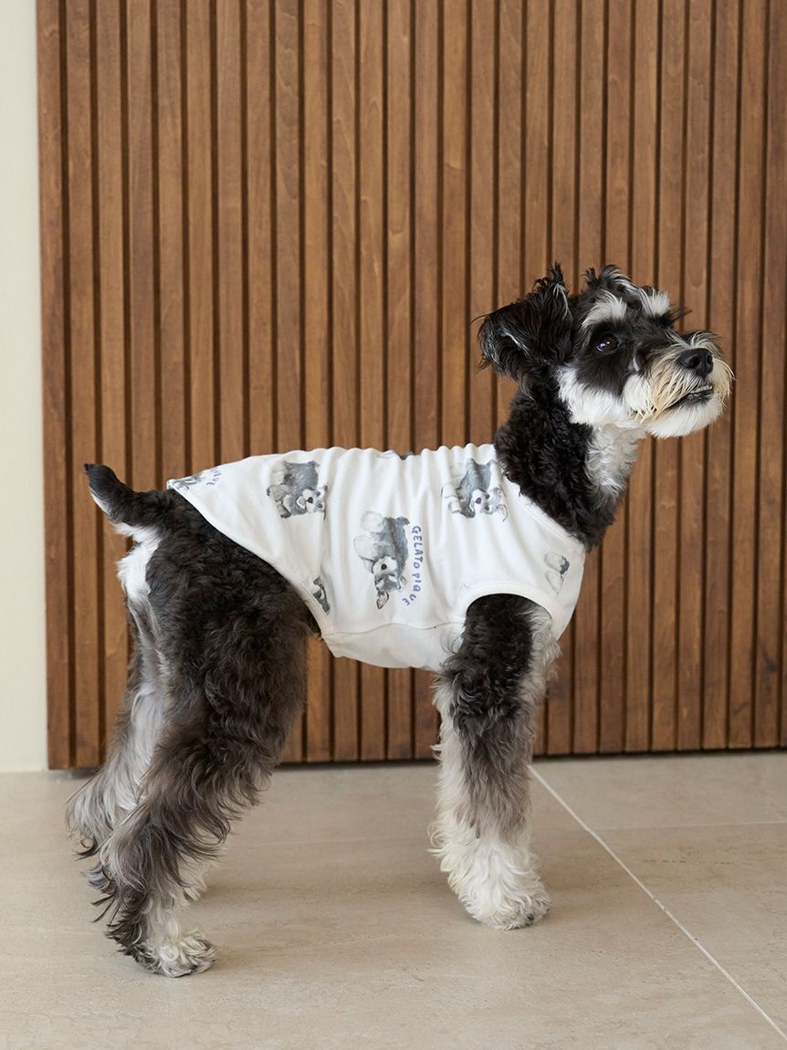  GELATO PIQUE CAT&DOG「【CAT&DOG】シュナウザー柄カットソープルオーバー」|その他|