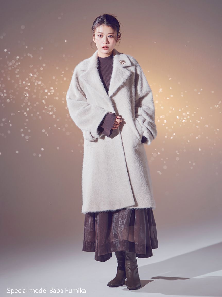 SNIDEL「Sustainableコールドショルダーニットワンピース」|ワンピース|