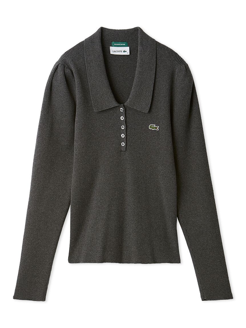 SNIDEL「LACOSTE/ポロリブニット」|ニット・セーター|