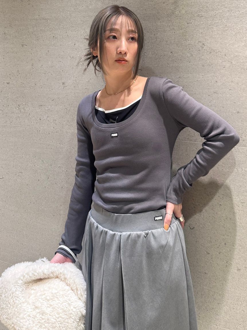 SNIDEL「【SNIDEL&times;PUMA】レイヤードカットソー」|Tシャツ・カットソー|