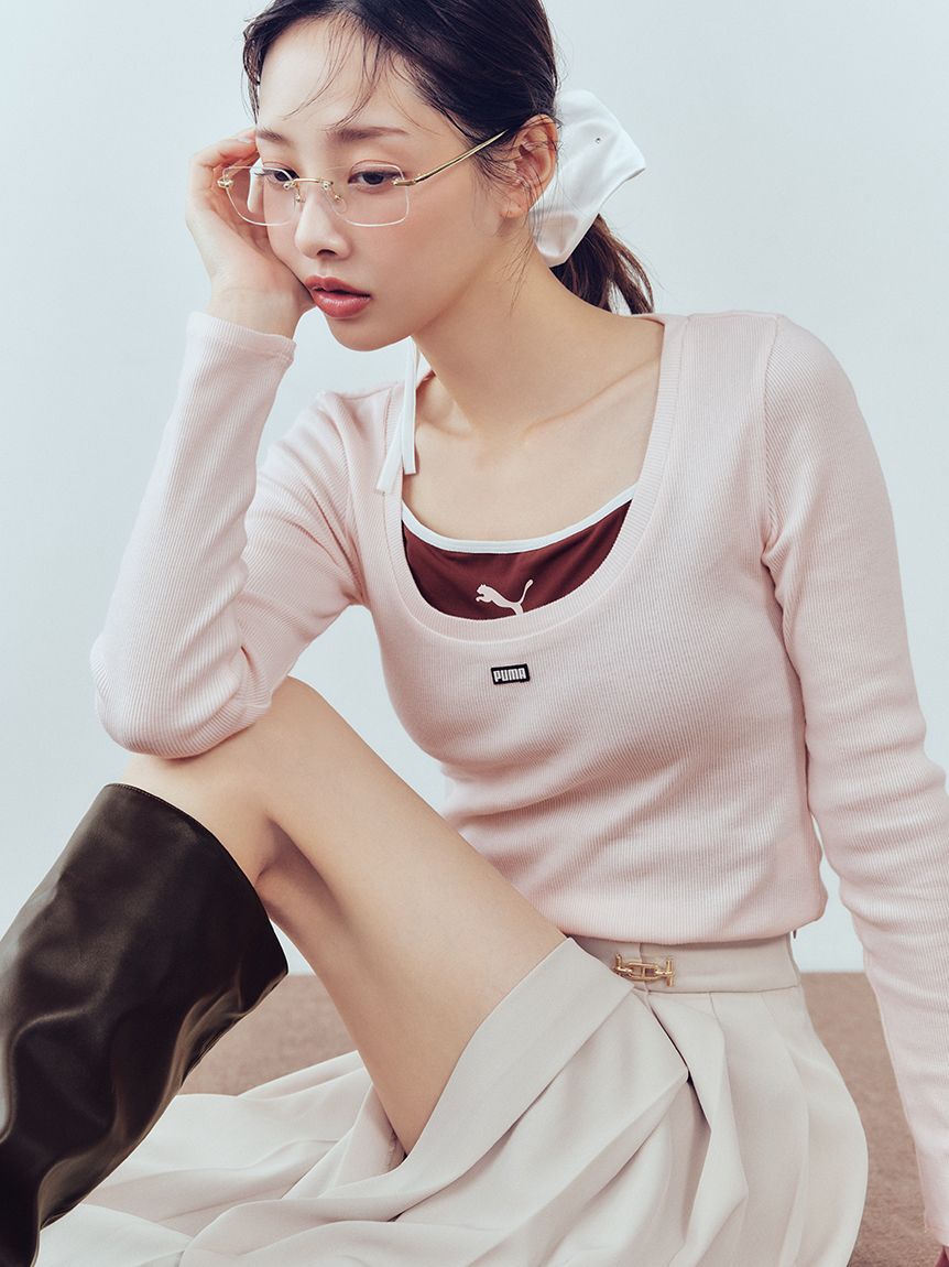 SNIDEL「【SNIDEL&times;PUMA】レイヤードカットソー」|Tシャツ・カットソー|