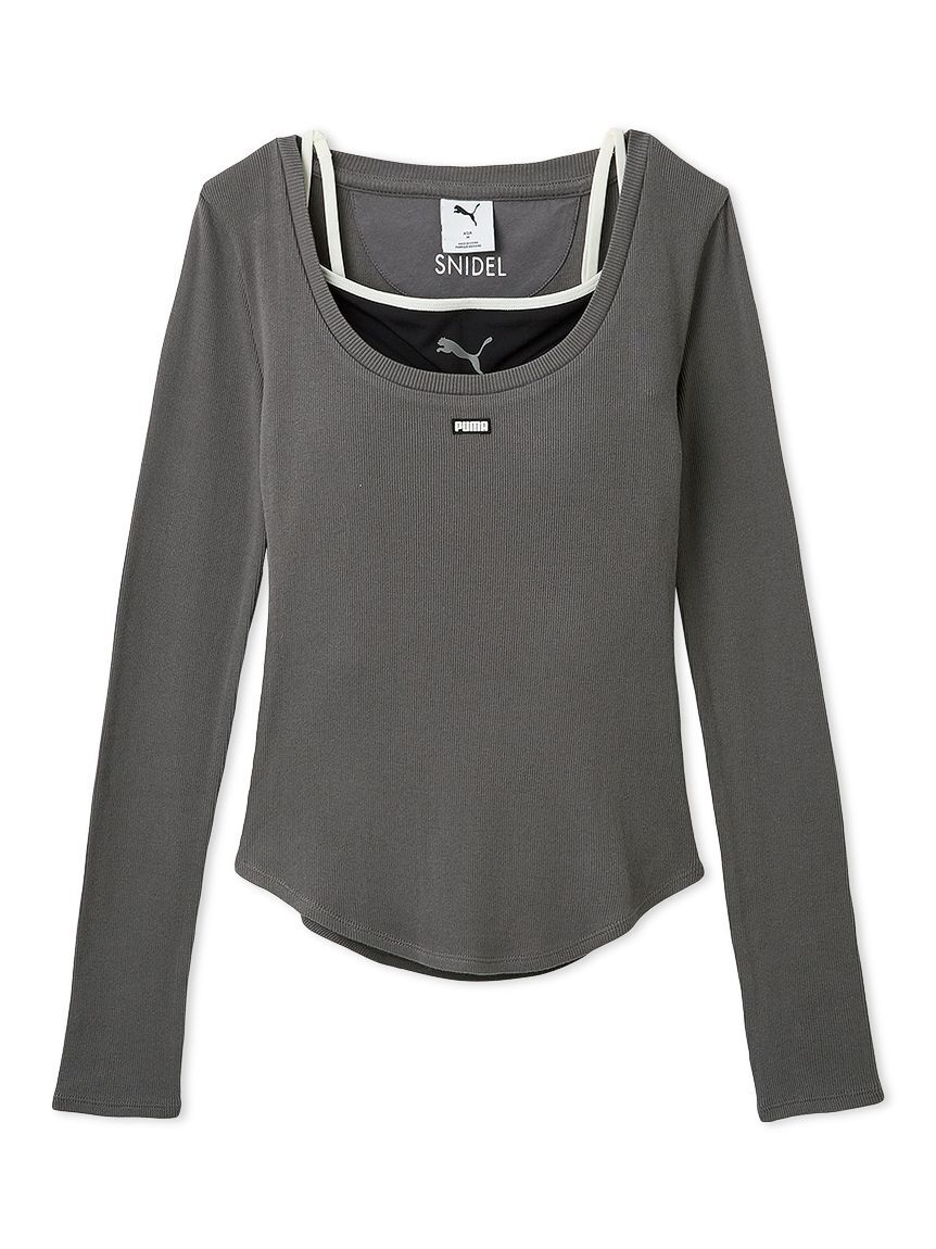 SNIDEL「【SNIDEL&times;PUMA】レイヤードカットソー」|Tシャツ・カットソー|